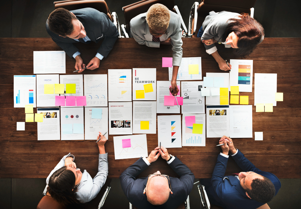 Office Desk and Monitor Setup